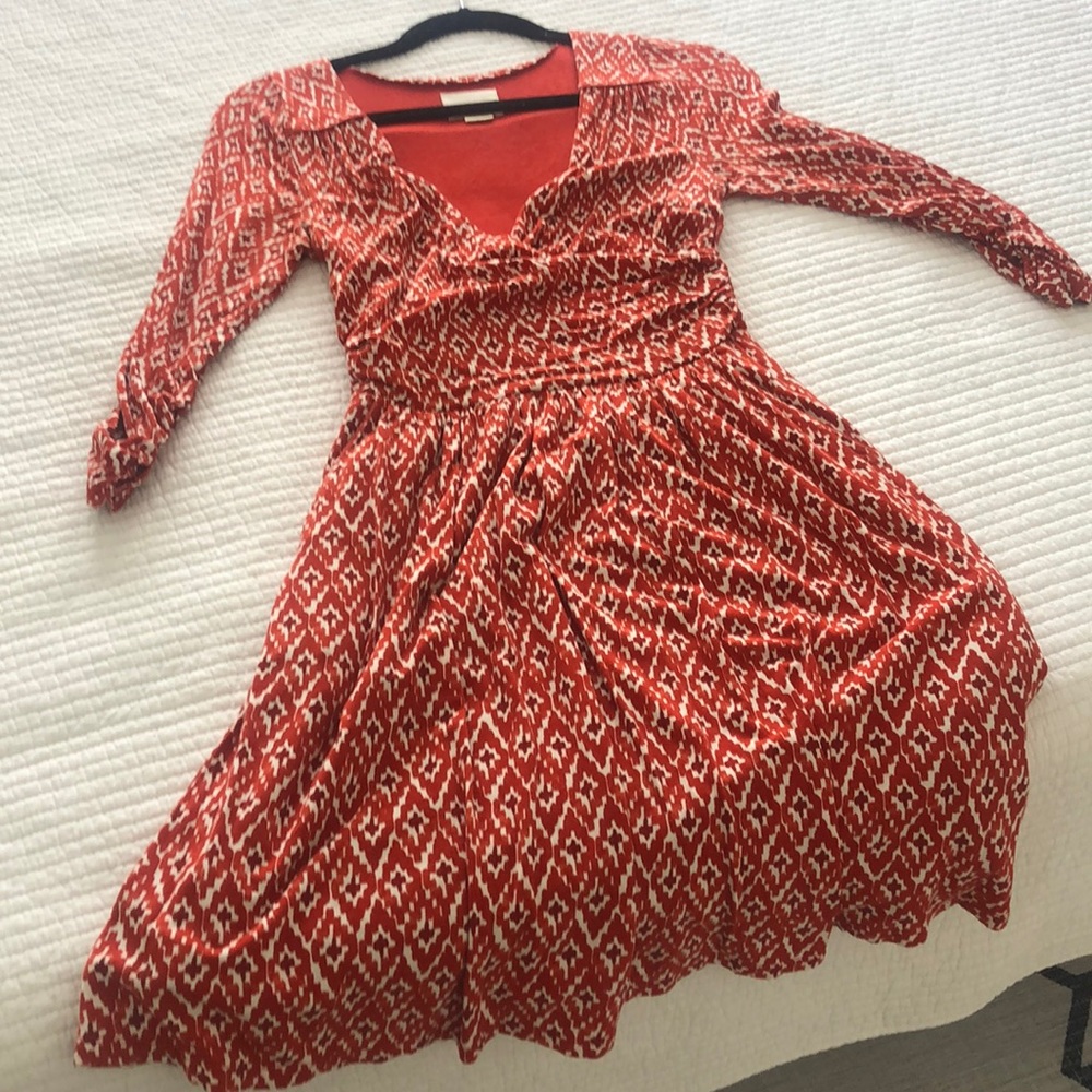 Anthropologie Maeve Faux Wrap Revelations Dress